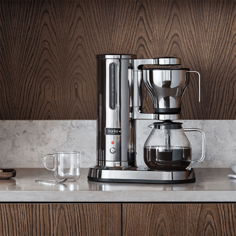 Electric Drip Coffee Brewer, 1.25L, Stainless Steel
