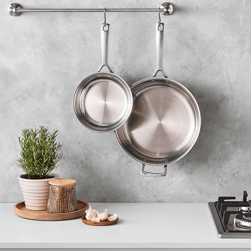 Classic 3-ply Uncoated Frying Pan, 20cm, Stainless Steel