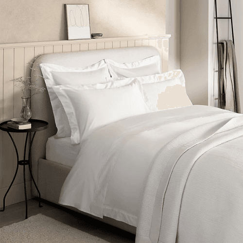 Image showing the Pembridge Supima 400 Thread Count Oxford Pillowcase, 50 x 75cm, White product.