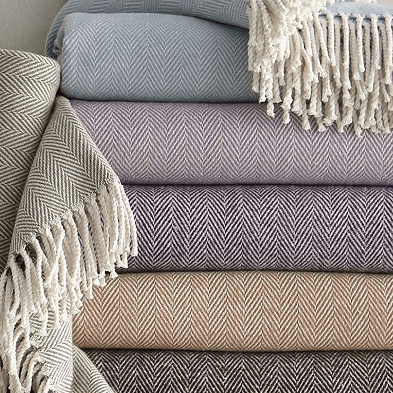 Celine Throw, W130 x L180cm, Tin