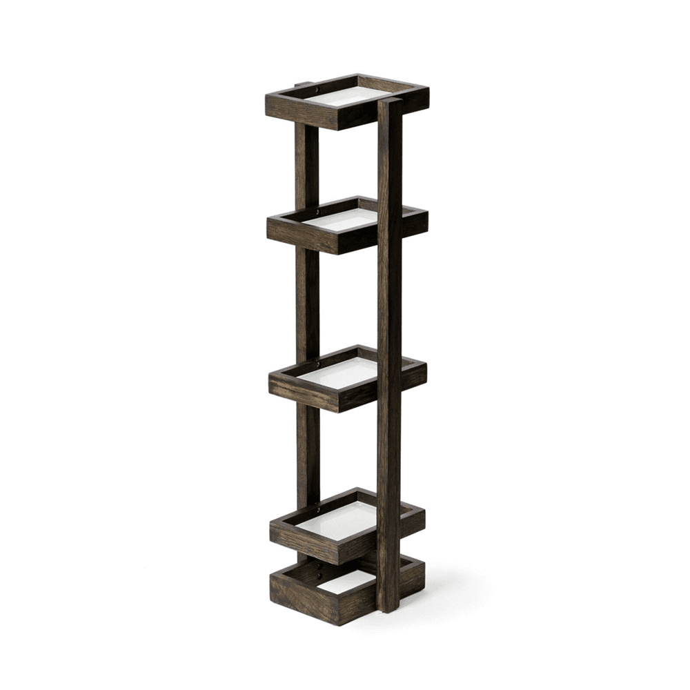 Mezza Washstand, H73 x W17.4 x D18.4cm, Dark Brown