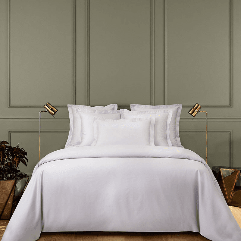 Triomphe - 300 Thread Count Cotton Sateen King duvet cover, 240 x 220cm, Silver