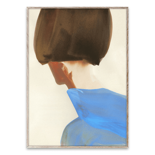 Image showing the The Blue Cape Art Print, 50 x 70cm product.