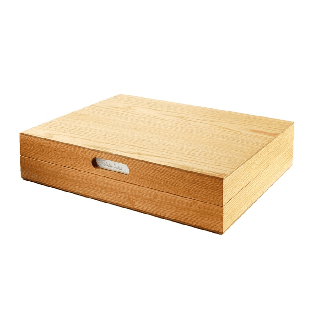 90 piece cutlery canteen (cutlery not included), Oak