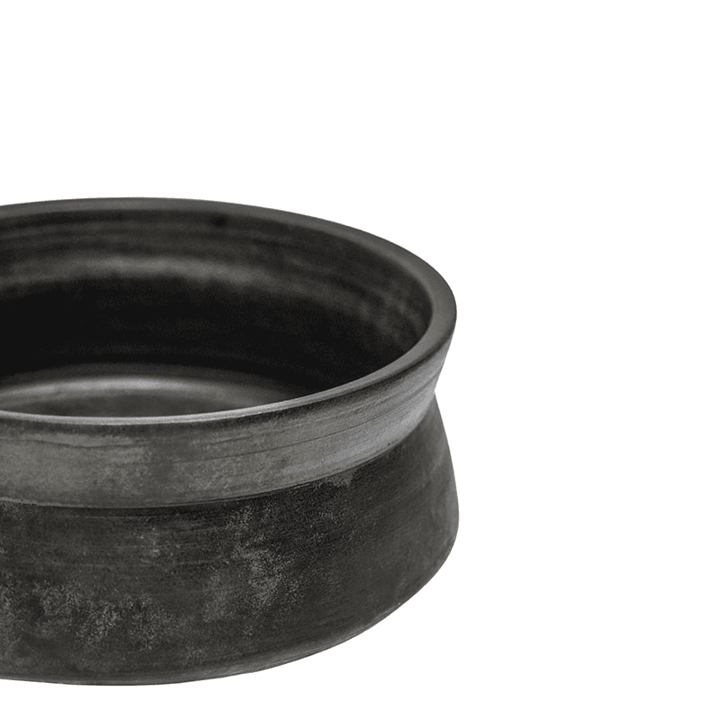 Kew Eclectic Orangery Handthrown Statement Bowl, D38cm, Bronze