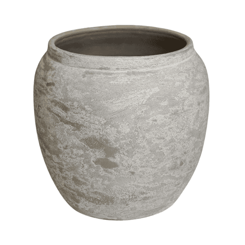 Image showing the Milos Rustic Round Planter, H29cm, Cement product.