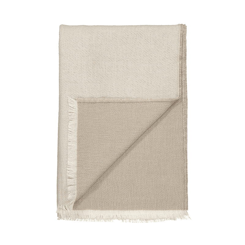 Venice Throw, H190cm x W130cm, White/Latte