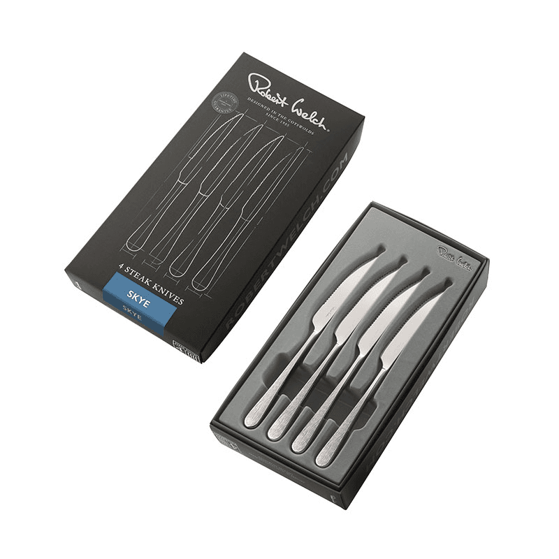 Skye Set of 4 Steak Knifes, L23cm, Stainless Steel
