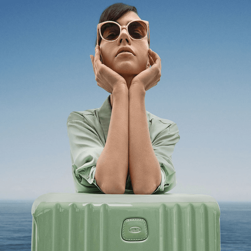 Positano Suitcase, H78 x W31 x L53cm, Sage Green
