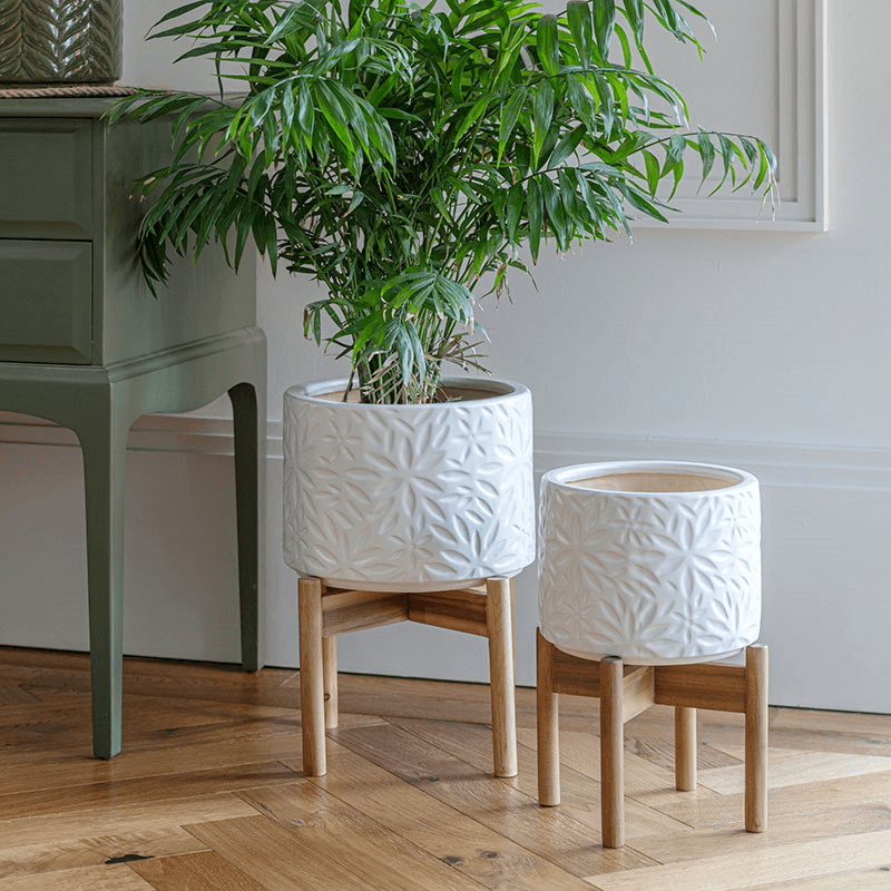 Aspen Planter, D22cm, White