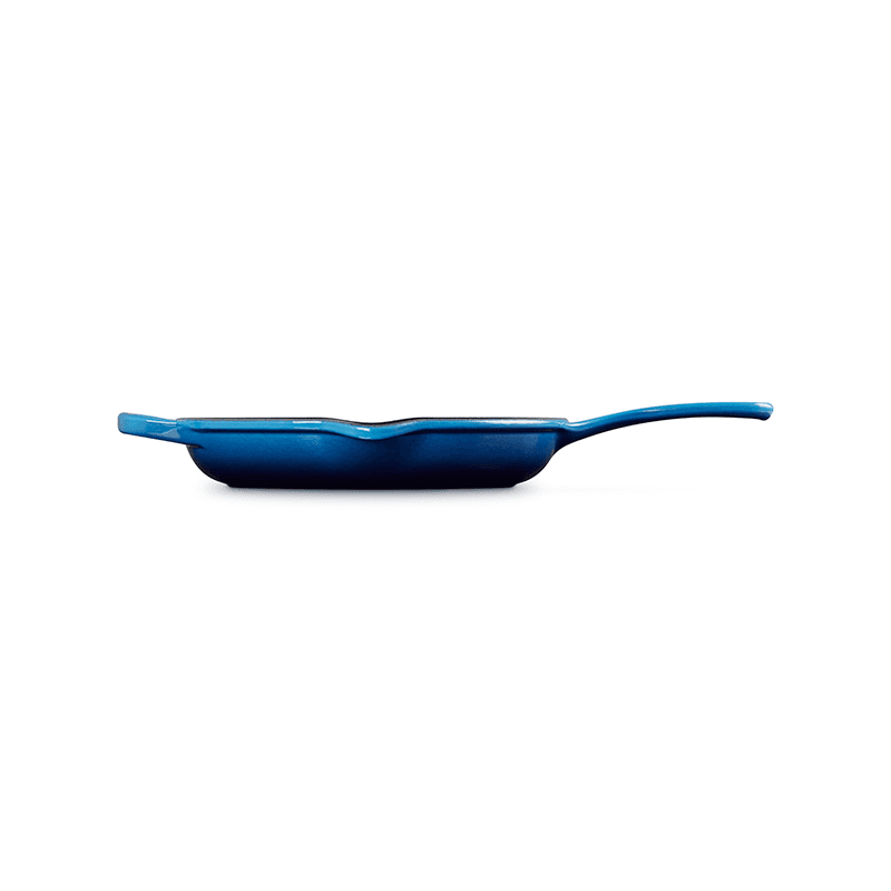 Signature Cast Iron Skillet with Metal Handle, 23cm, Azure