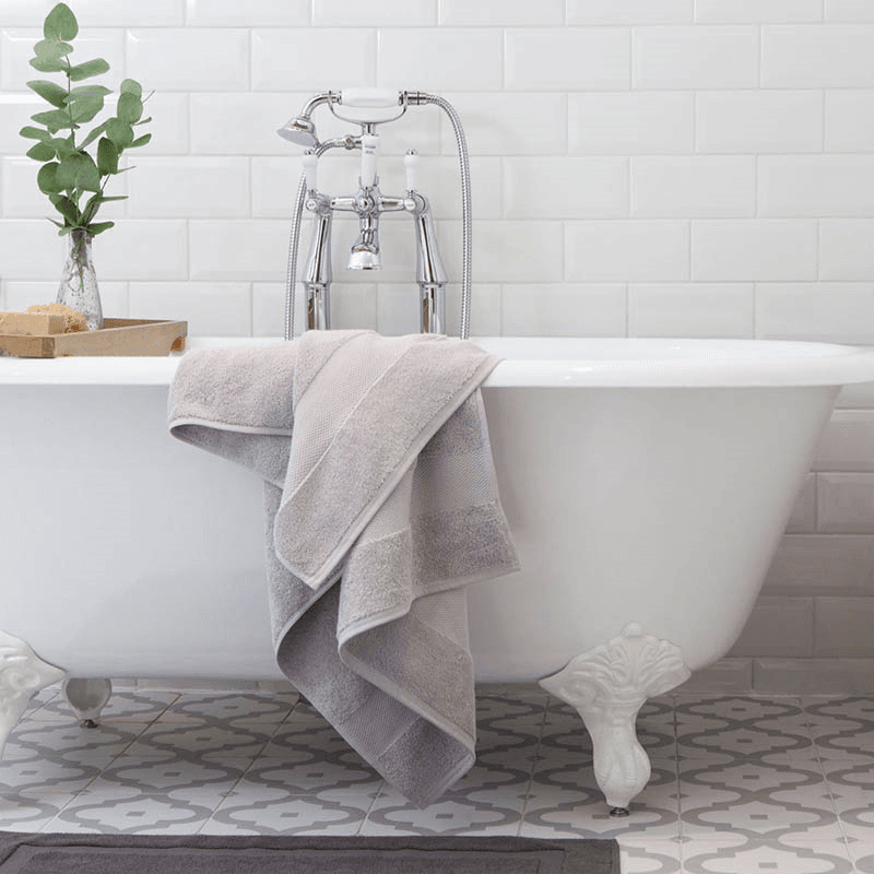 Organic 600gsm The Bath Sheet, 100 x 160cm, Grey