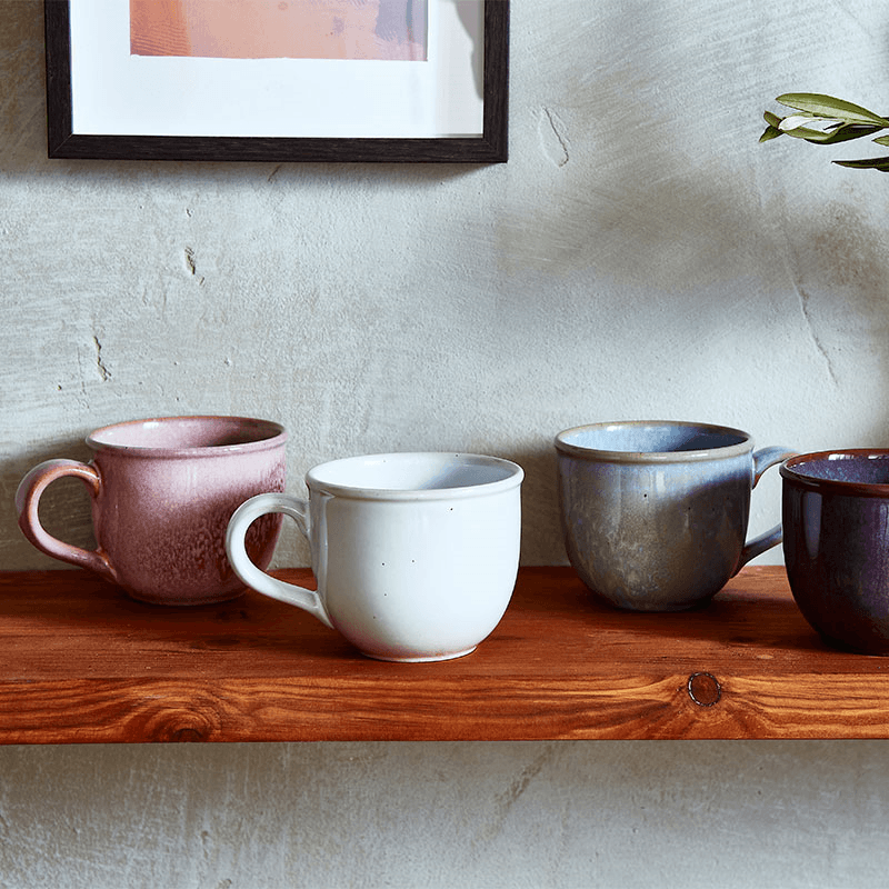 Minerals Set of 4 Mugs, 300ml, Moonstone
