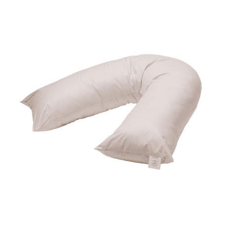 Image showing the Scottish Wool Medium V Shaped Pillow, Natural product.