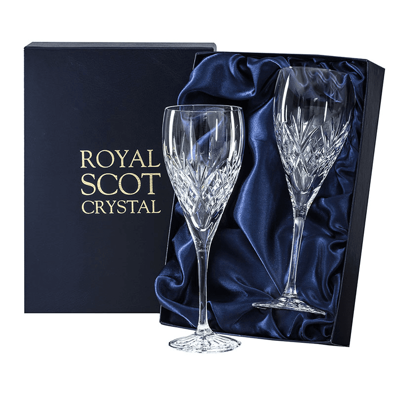 Highland Set of 2 Wine Glasses, 320ml, Clear