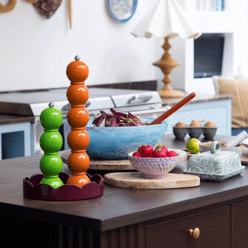 Image showing the Lacquered Bobbin Grande Salt or Pepper Mill product.