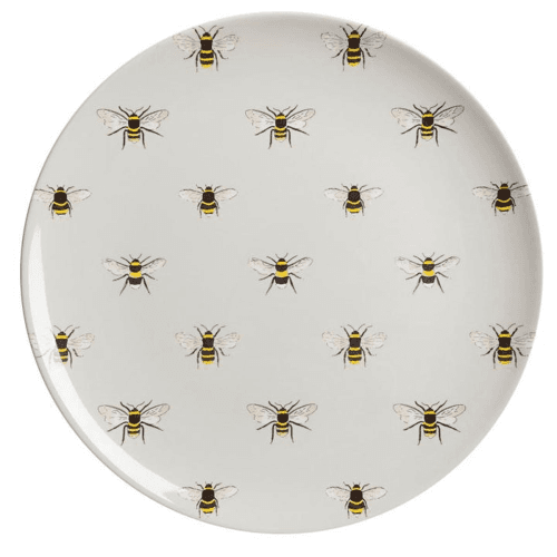 Image showing the Bees Melamine Dinner Plate product.