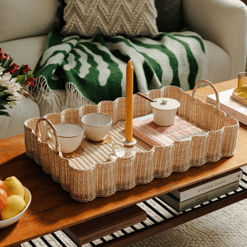 Image showing the Wavy Tray, Natural product.