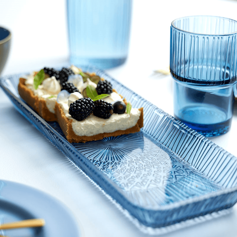 Kusintha Serving Dish, L38 x W14cm, Blue