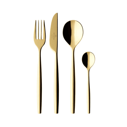 Image showing the MetroChic d'Or 24 Piece Cutlery Set, Gold product.
