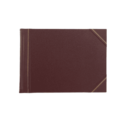 Image showing the Half Bound Original Photo Album, L30.5 x W40.5cm, Burgundy product.