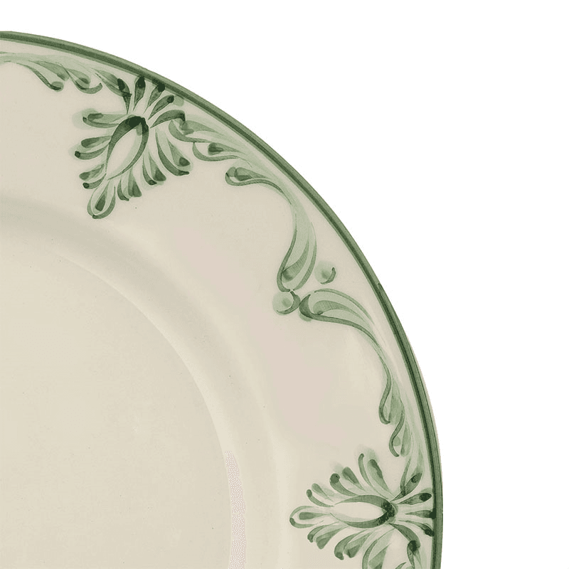 Eleanor Set of 6 Dinner Plates, 26.5cm, Forest Green