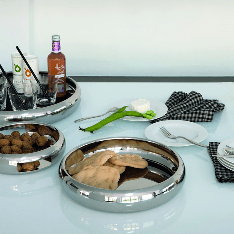 Sphera Tray, D40cm, Silver Plated