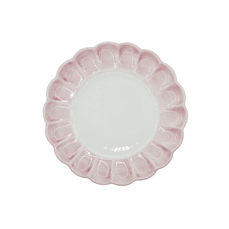 Lido Set of 4 Dinner Plates, D29cm, Pink