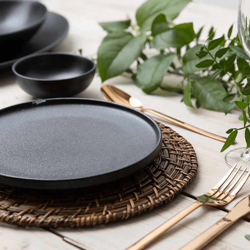 Pair of placemats, 28cm, Bamboo