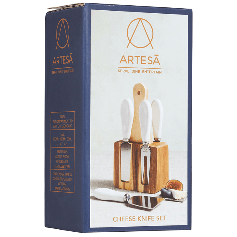 Cheese knife set, Wood/Stainless Steel
