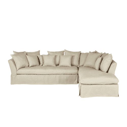Image showing the Lamorna Corner sofa, W307 x D223 x H95cm, Natural product.
