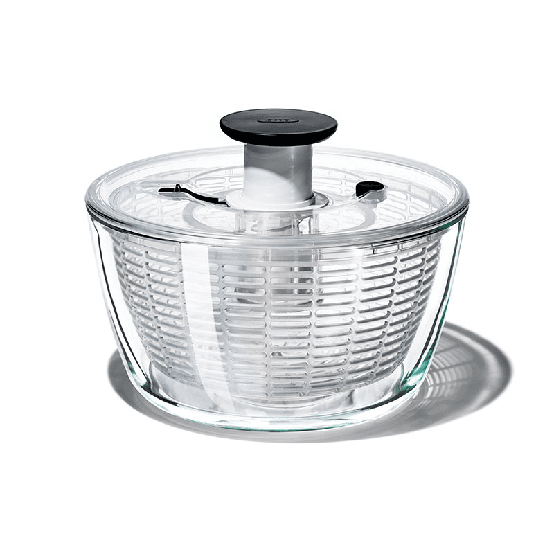 Glass Salad Spinner, Clear