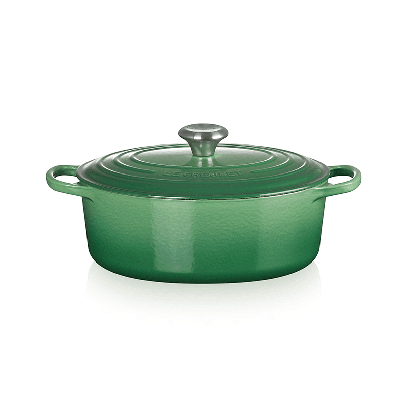 Signature Cast Iron Oval Casserole, 29cm, Bamboo