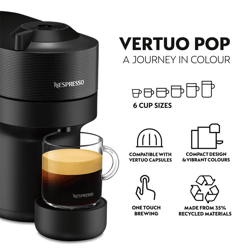 Vertuo Pop Coffee Machine, Black