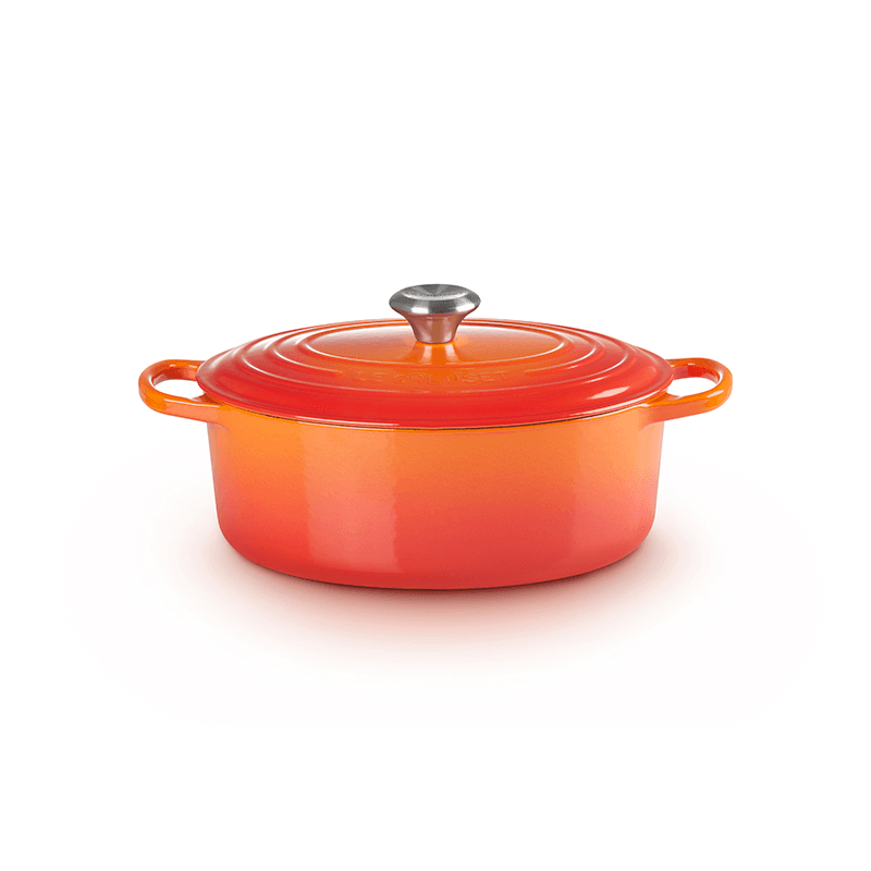 Signature Cast Iron Oval Casserole, 31cm, Volcanic