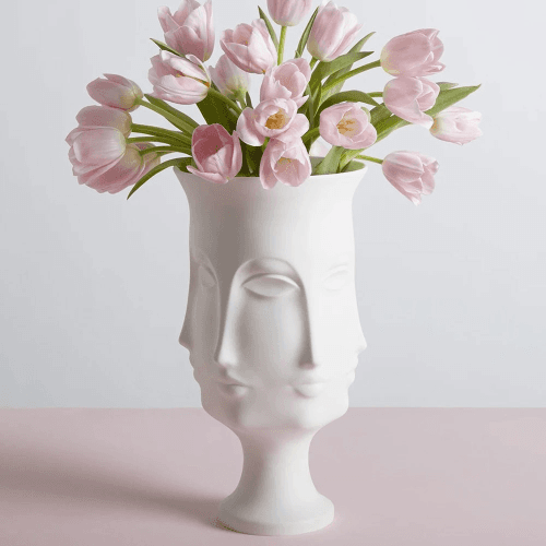 Image showing the Muse Dora Maar Vase, H38cm, White product.