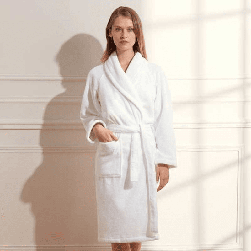 Etoile Bath robe, medium, Blanc