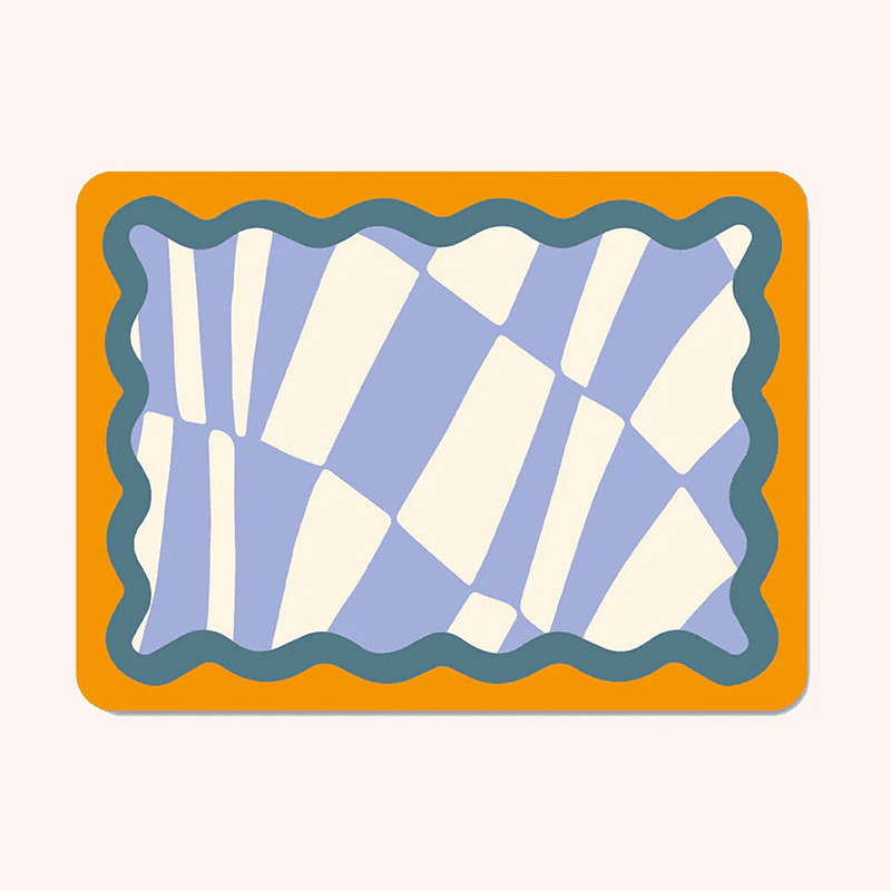 Chessboard Set of 6 Placemats, 21 x 29cm, Multi
