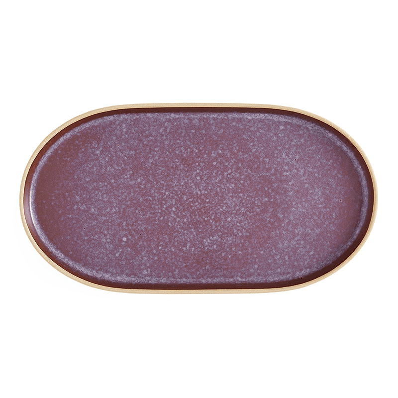 Minerals Oval Platter, L35 x W19cm, Amethyst