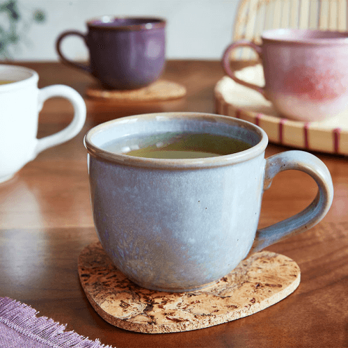 Image showing the Minerals Set of 4 Mugs, 300ml, Aqua product.