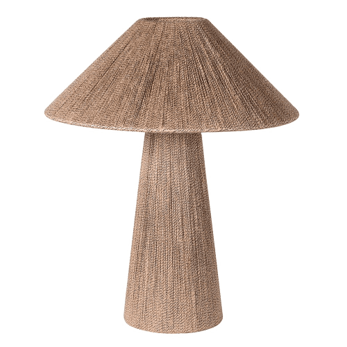 Image showing the Jute Table Lamp with Empire Shade, H47cm, Natural product.