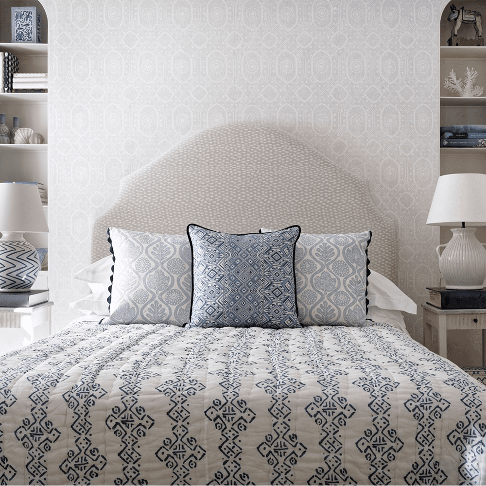 Osborne Cushion, 35 x 50cm, Blue