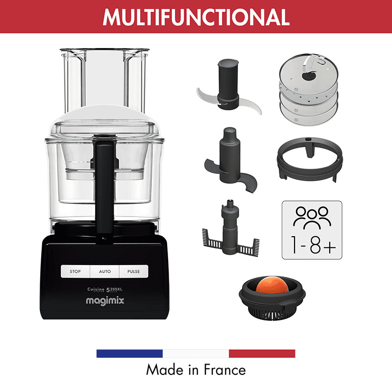 5200 XL Food processor - 18584, 1.1kW - 3.6 litre, Black