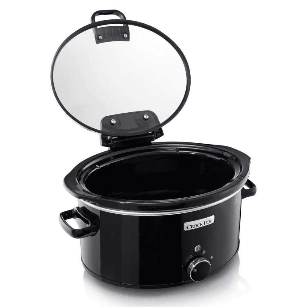 Hinged lid slow cooker, 5.7 litre, Black