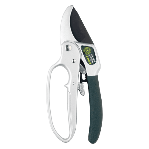 Image showing the Ratchet anvil secateurs, H21 x W8.5cm, Black/Silver product.