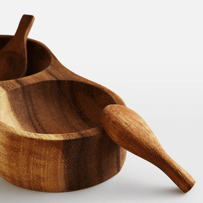 Gava Salt Cellar, H14.4 x W7.2 x 3cm, Natural