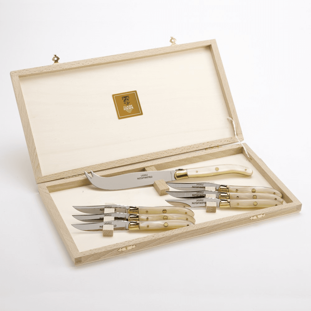 Cheese knife set, L35 x W18 x H4cm, Pearlescent