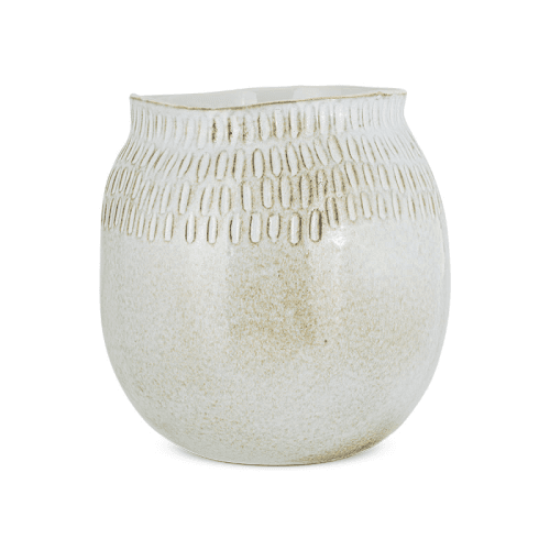 Image showing the Anjuna Vase, H23cm, Reactive White product.