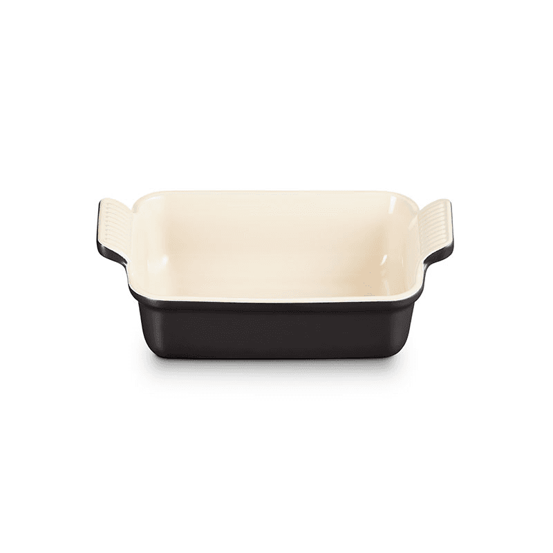 Stoneware Rectangular Dish - 19cm; Satin Black