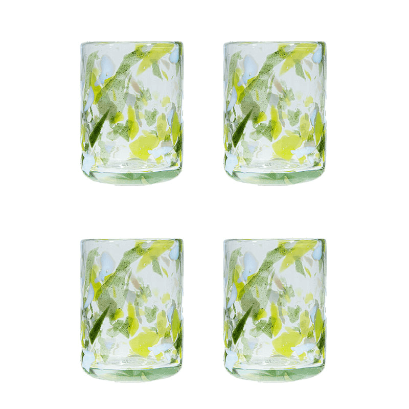 Jardin Set of 4 Tumblers, 350ml, Green